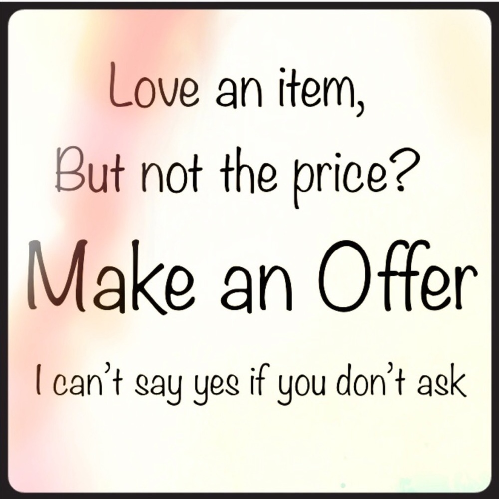 Reasonable offers welcome